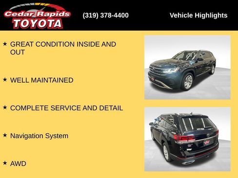Used 2021 Volkswagen Atlas SEL AWD/4WD image 7
