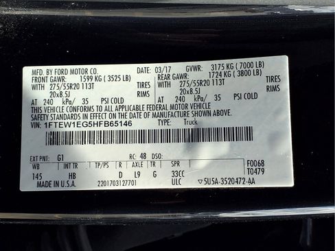 Used 2017 Ford F150 Lariat w/ Equipment Group 502A Luxury AWD/4WD image 24