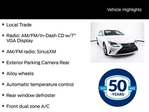 Used 2016 Lexus RC 300 AWD w/ Navigation System Package image 6