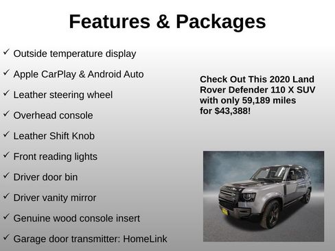 Used 2020 Land Rover Defender 110 X AWD/4WD image 24