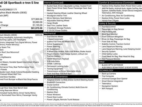 Certified 2024 Audi Q8 e-tron Premium AWD/4WD image 31