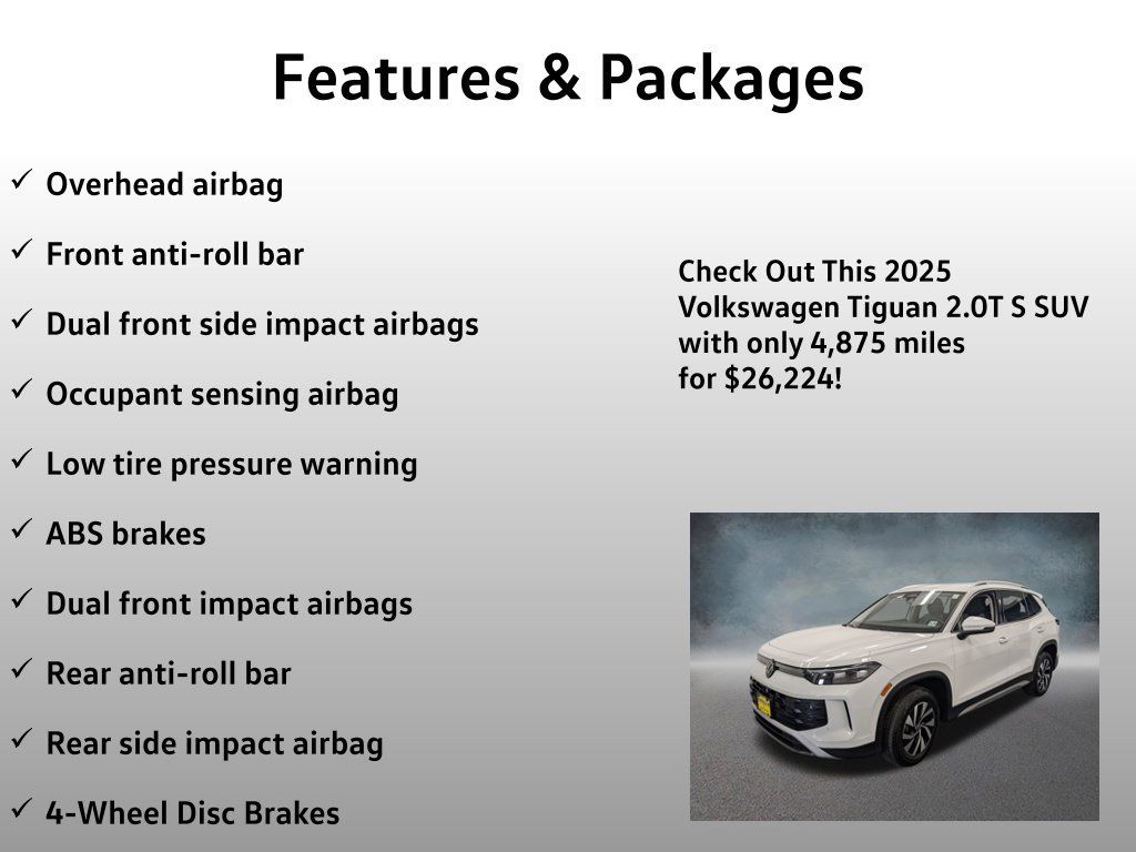 Used 2025 Volkswagen Tiguan S AWD/4WD image 13