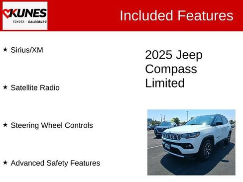 Used 2025 Jeep Compass Limited AWD/4WD image 3
