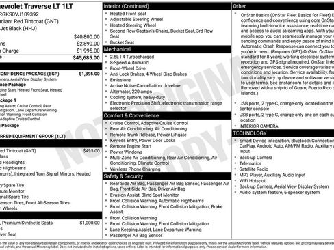 New 2027 Chevrolet Traverse LT w/ Driver Confidence Package FWD image 28