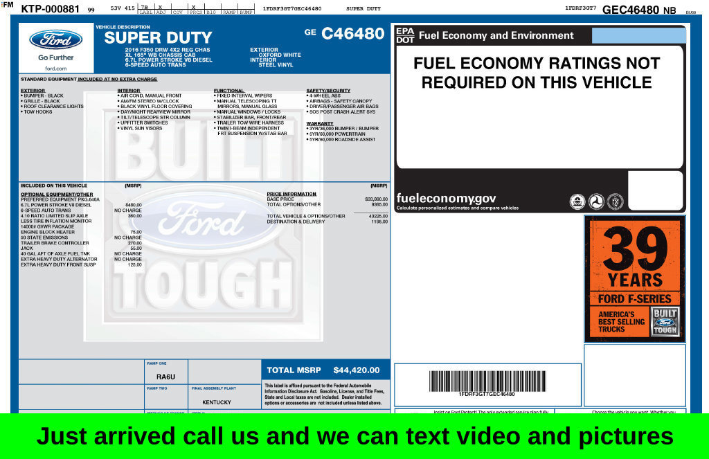 Used 2016 Ford F350 XL RWD image 1