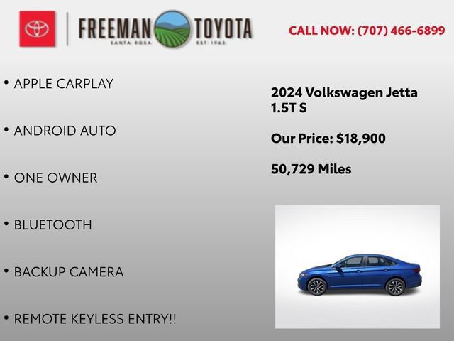 Used 2024 Volkswagen Jetta S FWD image 4