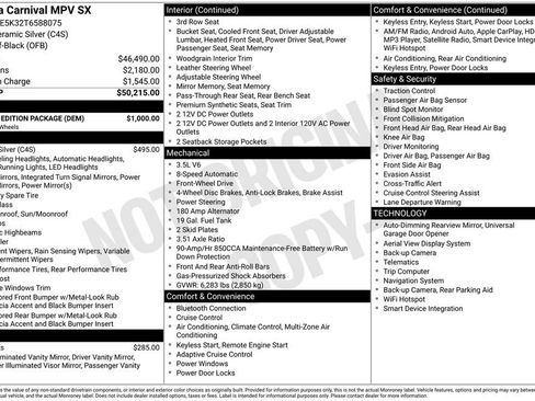 New 2026 Kia Carnival SX w/ SX Dark Edition Package image 28