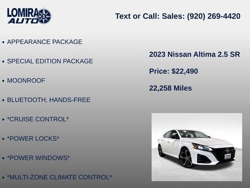 Used 2023 Nissan Altima 2.5 SR AWD/4WD image 14