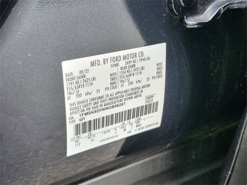 Certified 2022 Ford Explorer XLT w/ Equipment Group 202A image 36