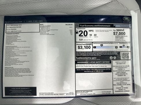 Used 2026 Land Rover Defender 110 S image 28