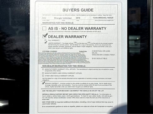 Used 2016 Jeep Wrangler Unlimited Sport w/ Quick Order Package 24S image 24