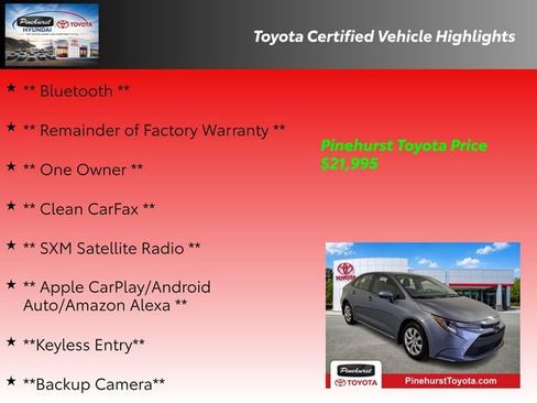 Certified 2025 Toyota Corolla LE FWD image 19