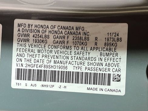 Used 2025 Honda Civic Sport Touring image 32