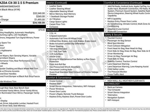 New 2025 MAZDA CX-30 AWD 2.5 S w/ Premium Package image 7