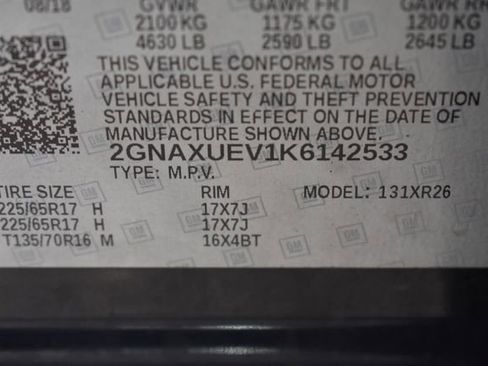 Used 2019 Chevrolet Equinox LT w/ Sun & Navigation Package image 15