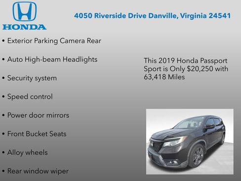 Used 2019 Honda Passport Sport image 17