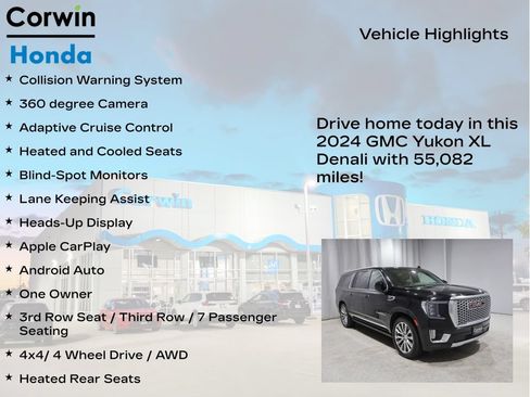 Used 2024 GMC Yukon XL Denali w/ Denali Reserve Package AWD/4WD image 7