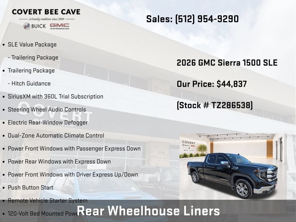 New 2026 GMC Sierra 1500 SLE w/ Preferred Package RWD image 33