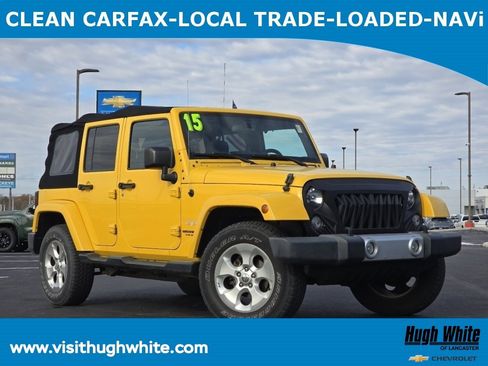Used 2015 Jeep Wrangler Unlimited Sahara w/ Max Tow Package image 1