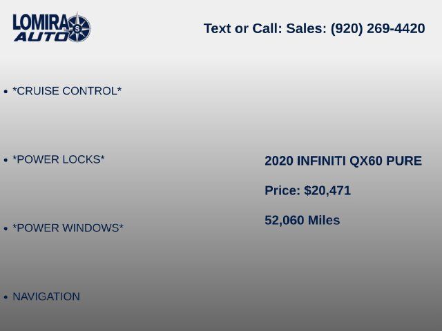 Used 2020 INFINITI QX60 Pure AWD/4WD image 6