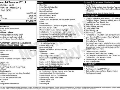 Certified 2024 Chevrolet Traverse LT image 32
