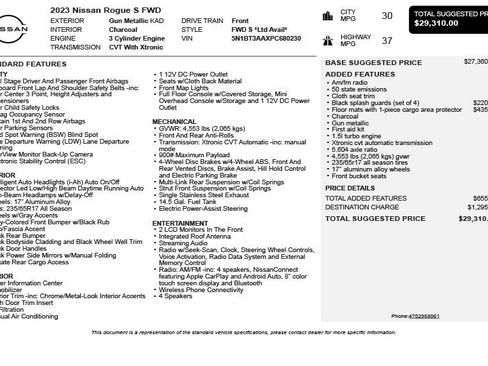 Used 2023 Nissan Rogue S image 3