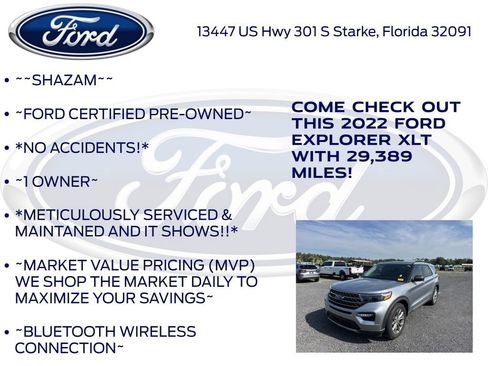 Certified 2022 Ford Explorer XLT w/ Equipment Group 202A RWD image 6