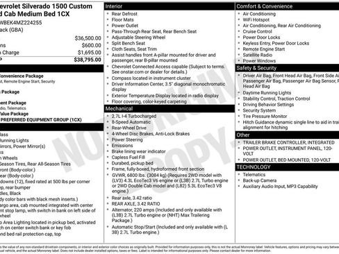 Used 2021 Chevrolet Silverado 1500 Custom RWD image 6