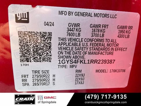 Used 2024 Cadillac Escalade Sport w/ LPO, ONYX Package AWD/4WD image 33