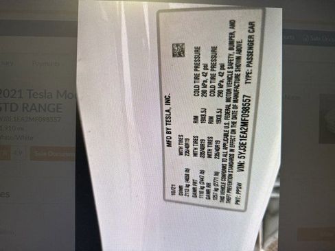 Used 2021 Tesla Model 3 Standard Range image 10