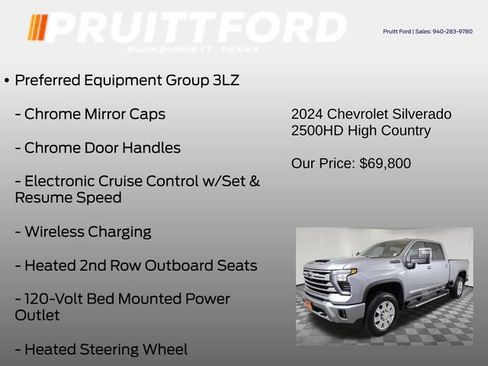 Used 2024 Chevrolet Silverado 2500 High Country w/ Technology Package AWD/4WD image 25