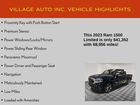 Used 2023 RAM 1500 Limited w/ Body Color Bumper Group AWD/4WD image 14