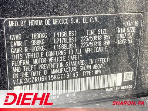 Used 2019 Honda HR-V Sport image 9
