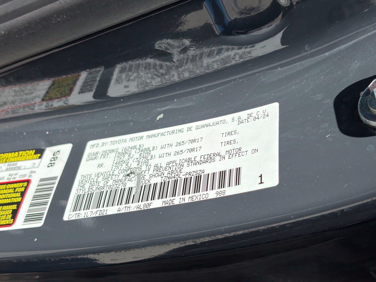 Used 2024 Toyota Tacoma TRD Off-Road AWD/4WD image 14