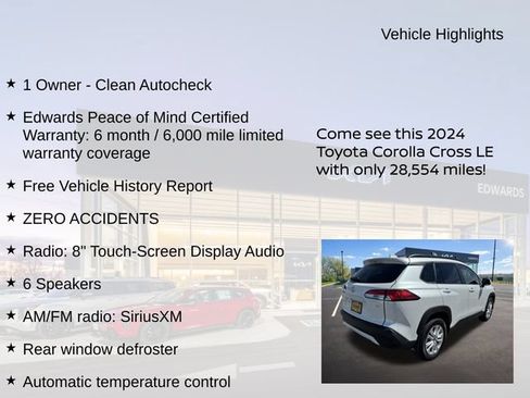 Used 2024 Toyota Corolla Cross LE FWD image 11