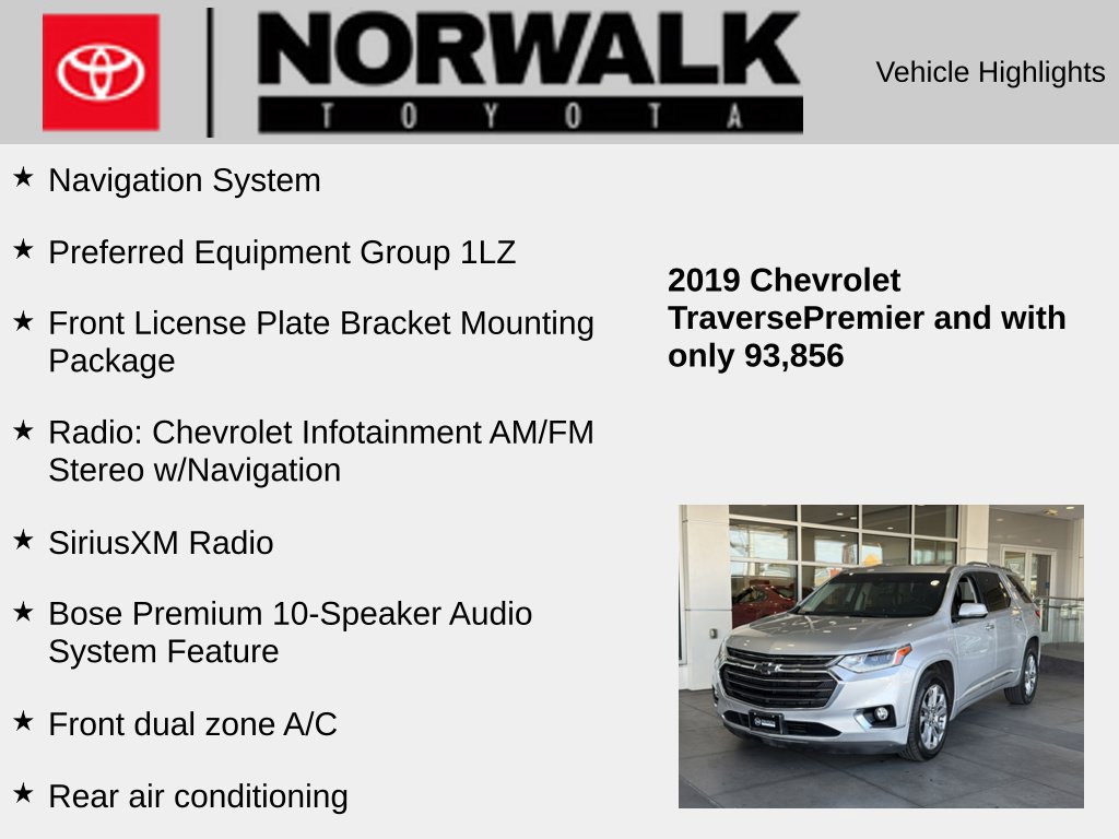 Used 2019 Chevrolet Traverse Premier AWD/4WD image 10
