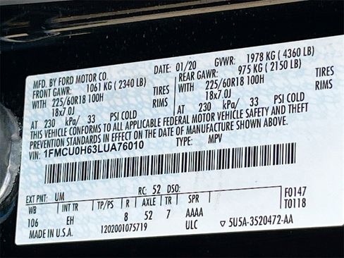 Used 2020 Ford Escape SEL image 32