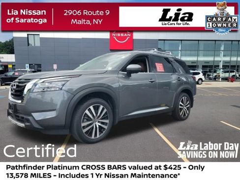 Certified 2025 Nissan Pathfinder Platinum w/ Cargo Package AWD/4WD image 1