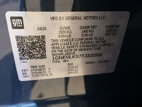 New 2026 Chevrolet Traverse RS AWD/4WD image 59