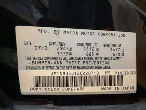 Used 2002 MAZDA MX-5 Miata image 49