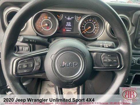 Used 2020 Jeep Wrangler Unlimited Sport image 12