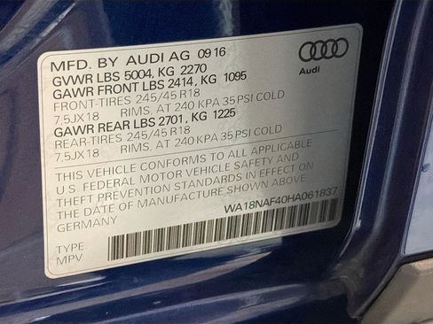 Used 2017 Audi A4 2.0T allroad Premium Plus image 12