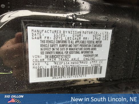 New 2026 Nissan Sentra SV w/ SV Convenience Package image 12