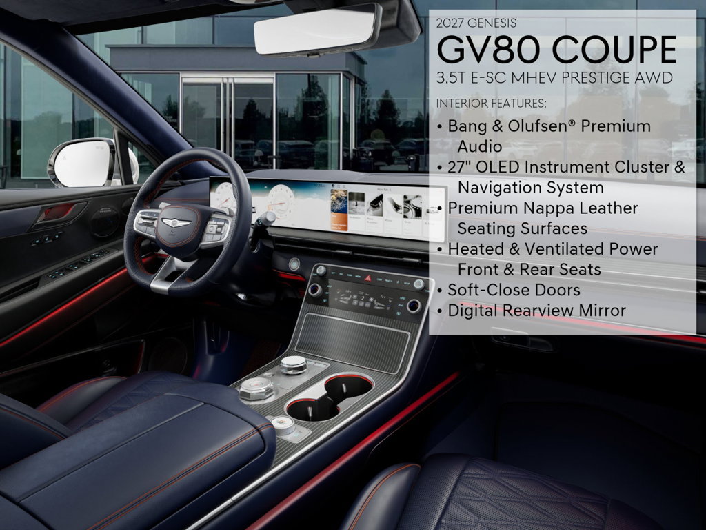New 2027 Genesis GV80 3.5T e-SC AWD/4WD image 17