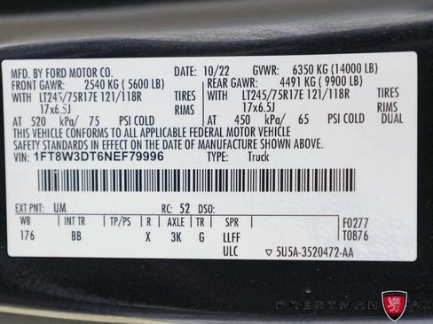 Used 2022 Ford F350 Platinum w/ FX4 Off-Road Package AWD/4WD image 51