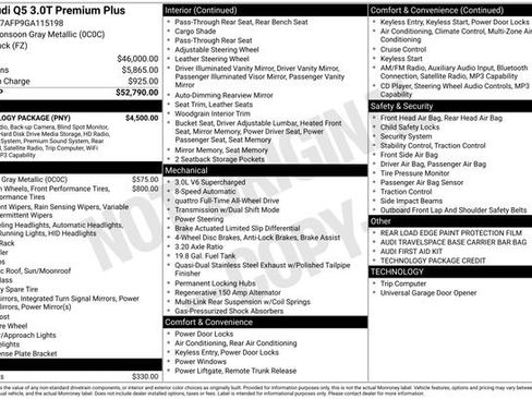 Used 2016 Audi Q5 3.0T Premium Plus w/ Technology Package image 1