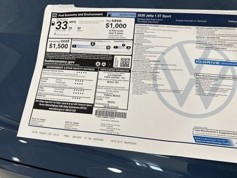 New 2026 Volkswagen Jetta Sport FWD image 40