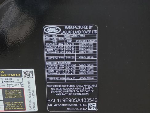 New 2025 Land Rover Range Rover Sport Dynamic SE AWD/4WD image 37