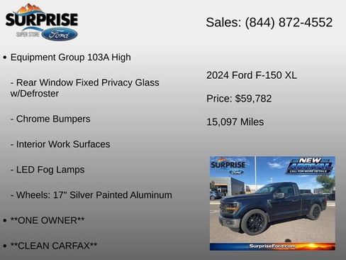 Used 2024 Ford F150 XL w/ Equipment Group 103A High AWD/4WD image 6