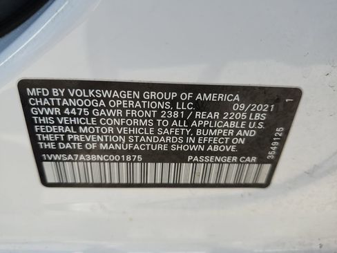 Used 2022 Volkswagen Passat 2.0T SE image 22